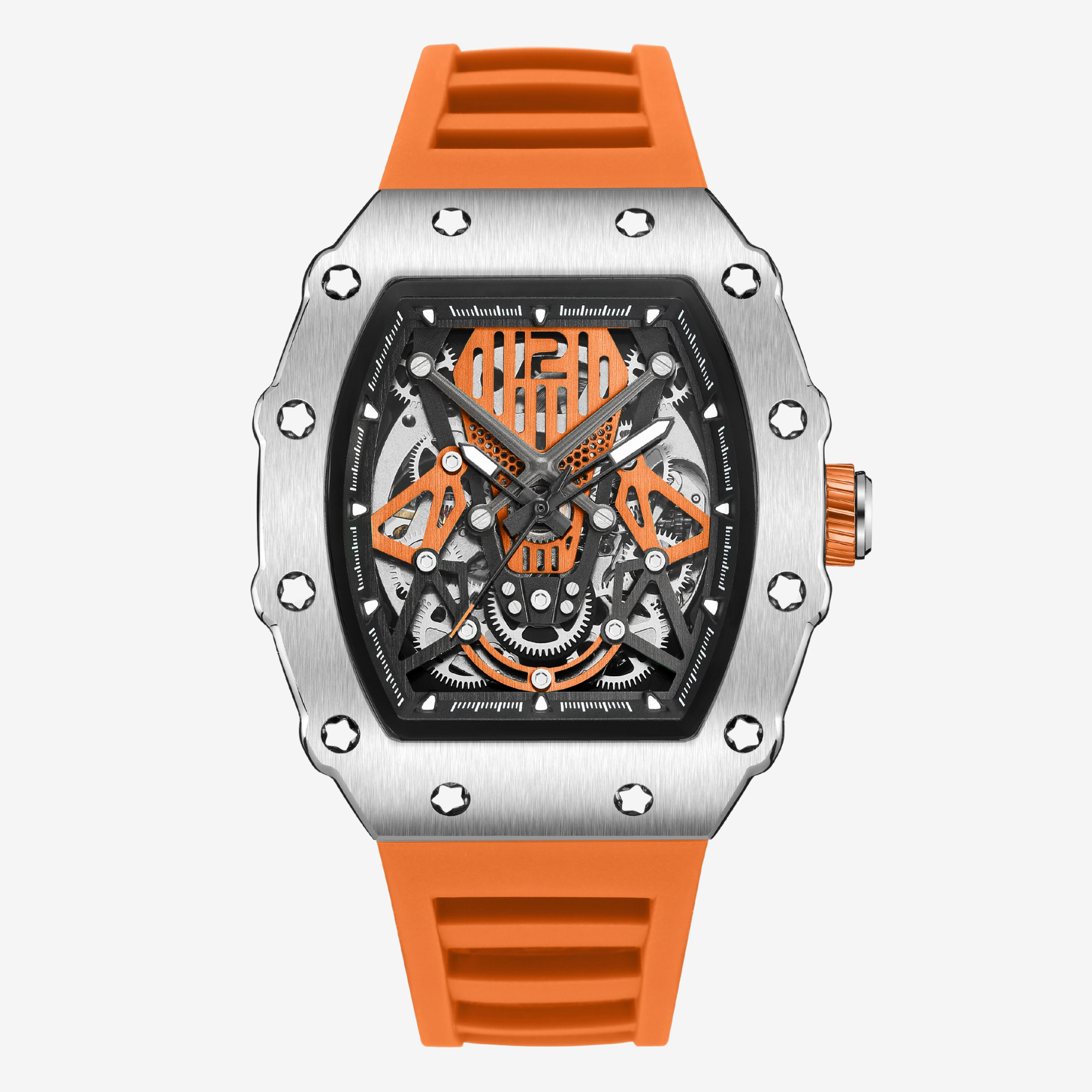 ChronoSport Weiß – Automatische Skeleton-Sportuhr