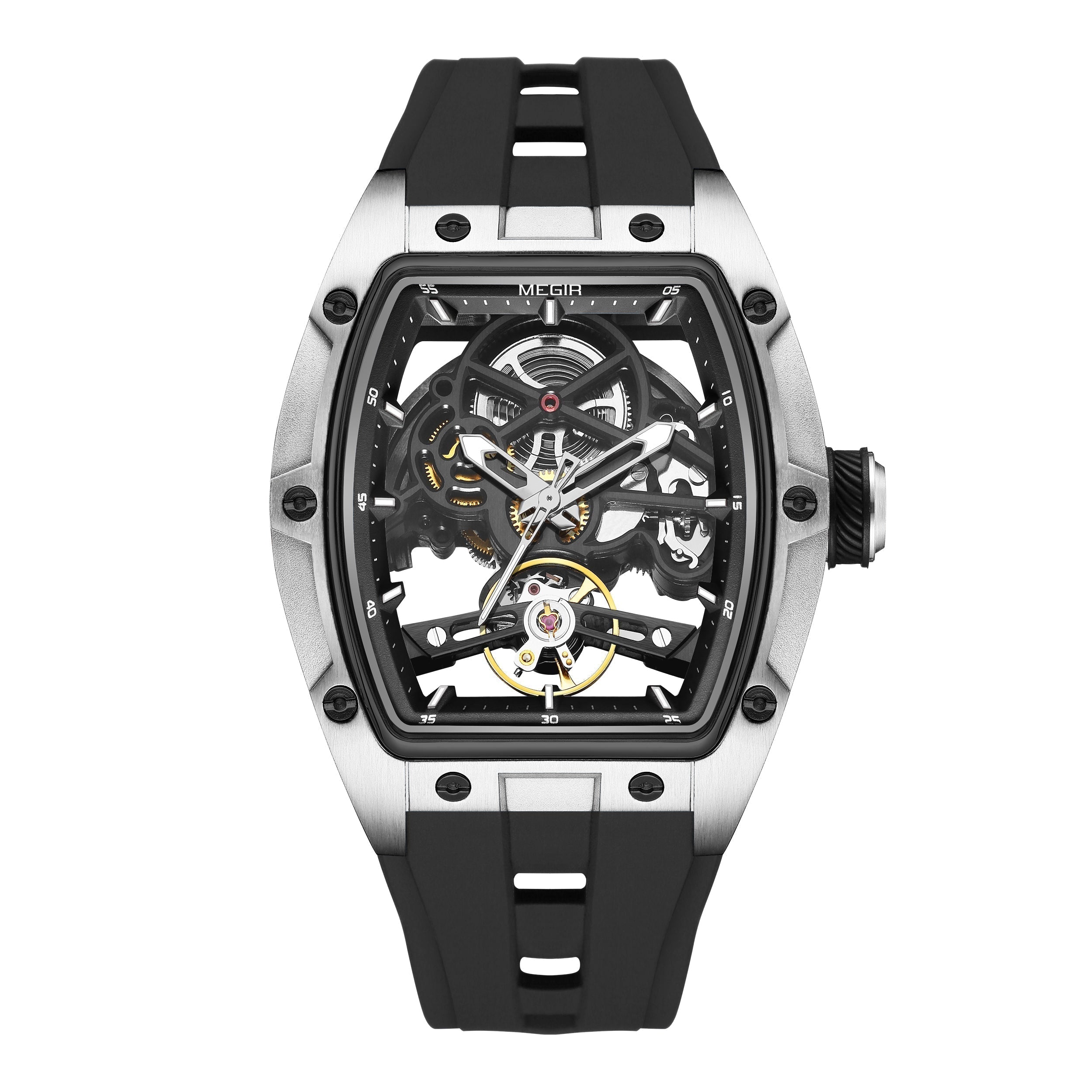ChronoSport Schwarz – Automatische Skeleton-Sportuhr